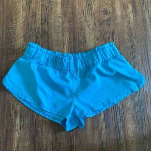Blue swim shorts
